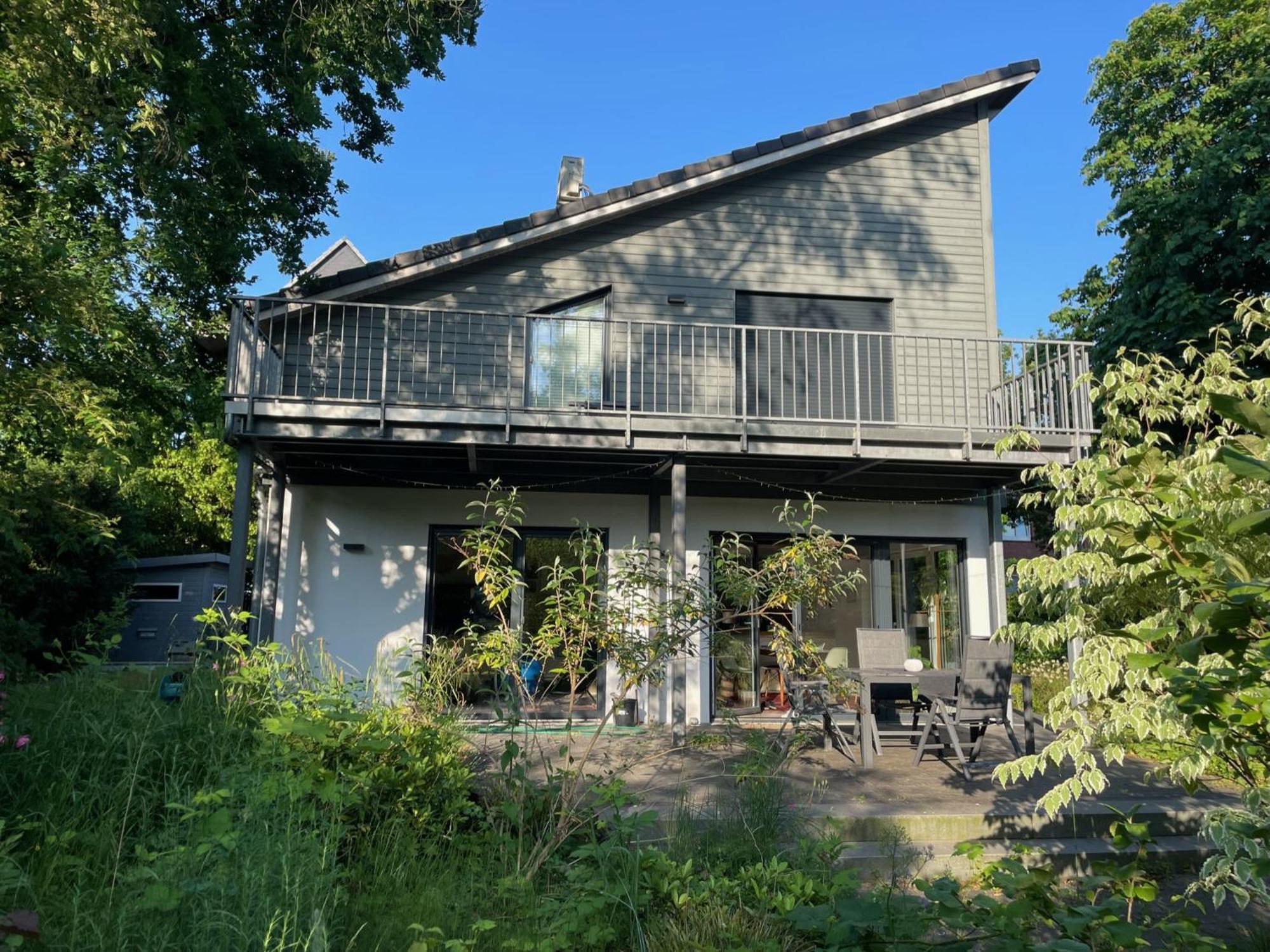 Modernes Holzhaus Im Skandinavischen Stil Mit Sauna, Garten Und 2 Katzen Νόρντερστεντ Εξωτερικό φωτογραφία